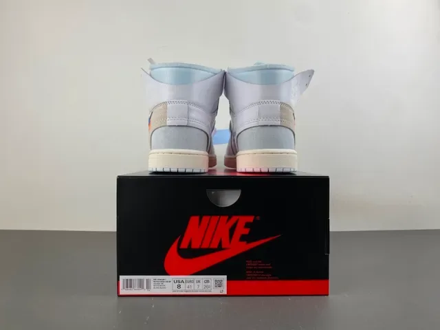 Nike Air Jordan 1 Off-White The Ten Chaussures de basketball gris clair 17