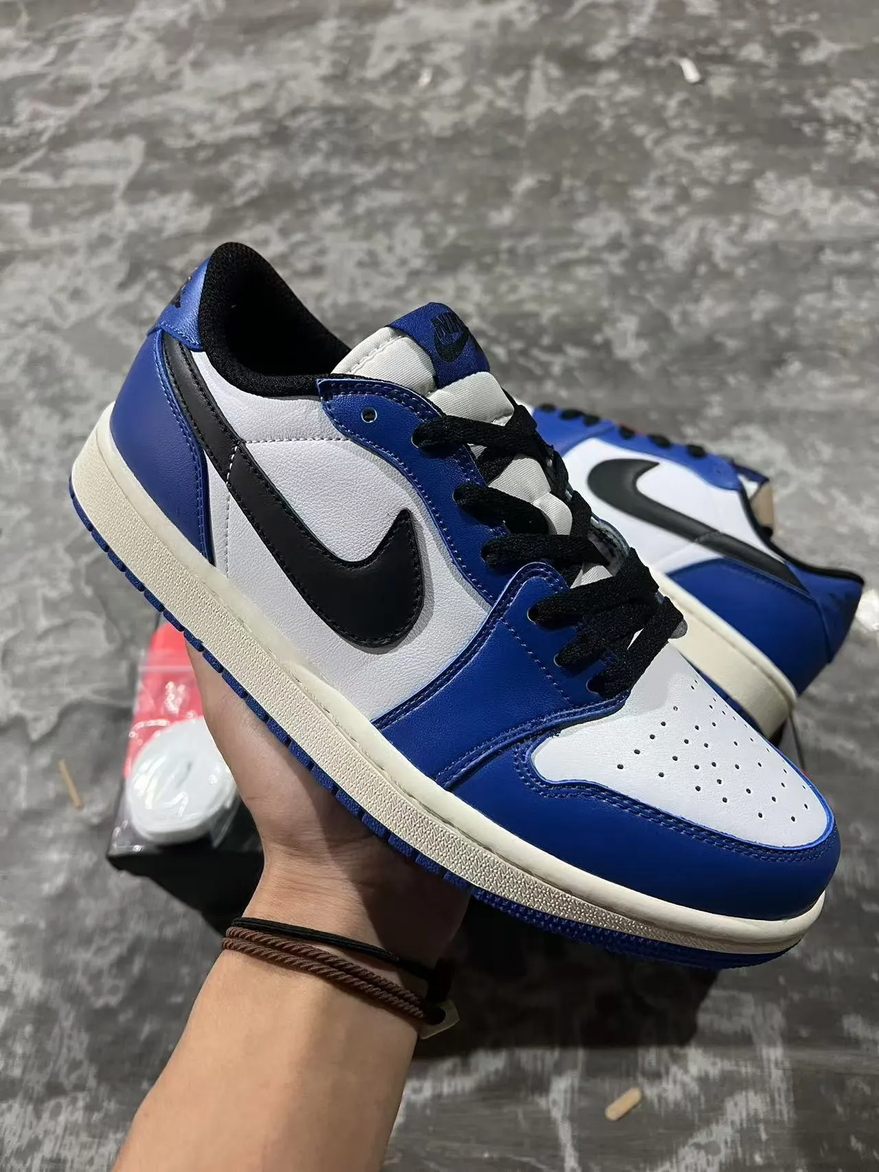 Nike Air Jordan 1 Royal Blue White Black Lifestyle Sneakers 2