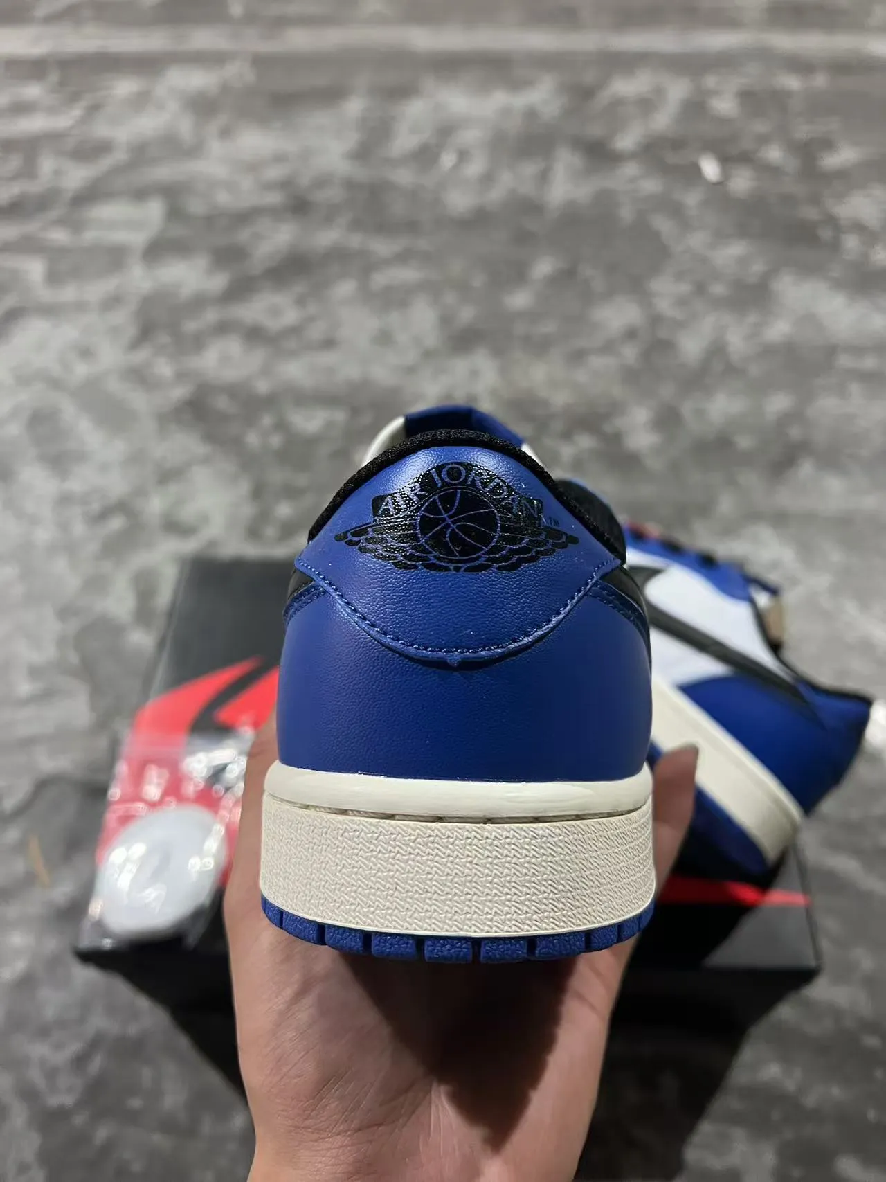 Nike Air Jordan 1 Royal Blue White Black Lifestyle Sneakers 8