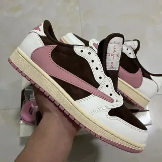 Nike Air Jordan 1 Travis Scott Brown Pink White লাইফস্টাইল স্নিকার