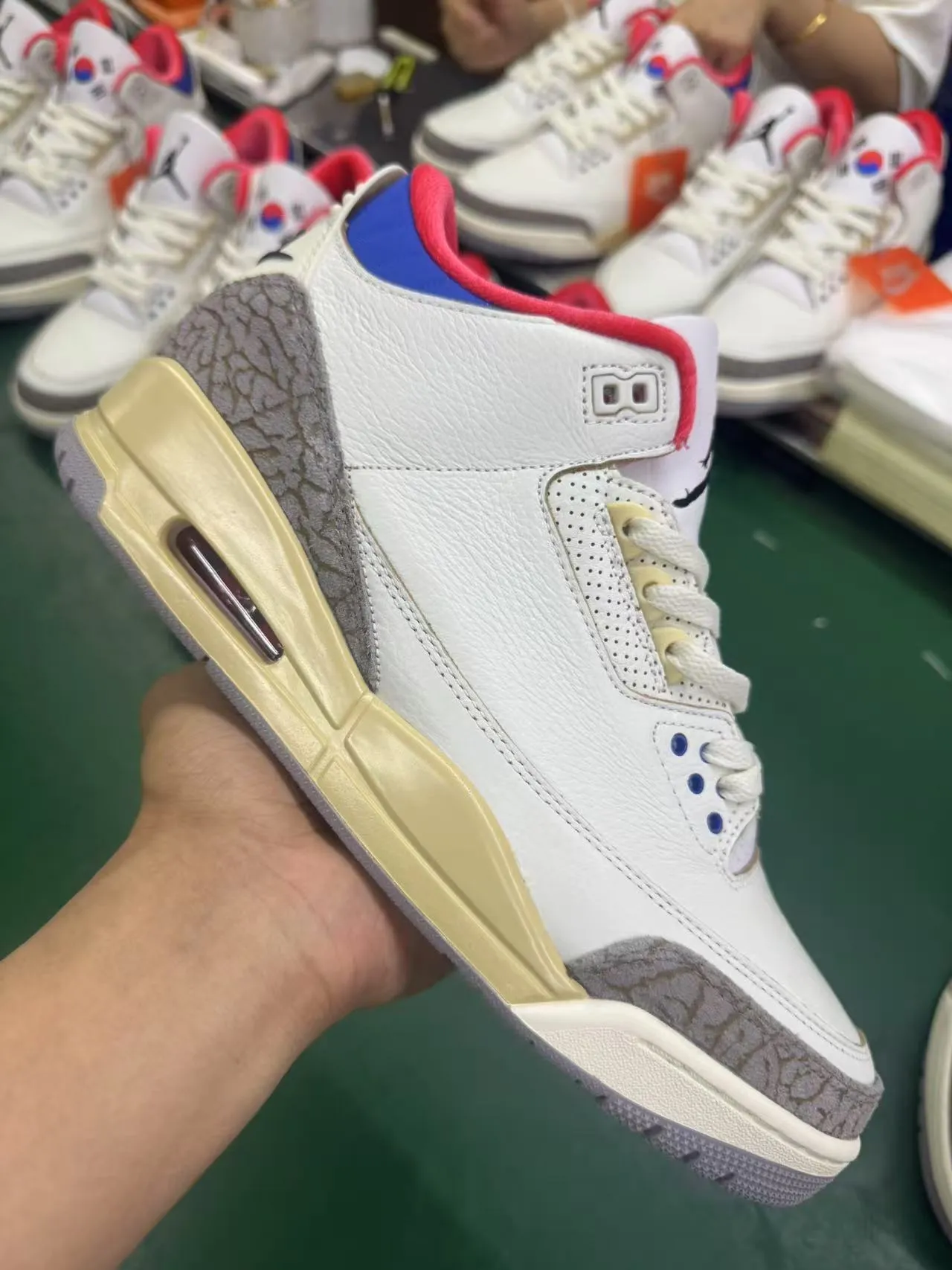 Nike Air Jordan 3 White Beige Elephant Print Basketball Shoes 11