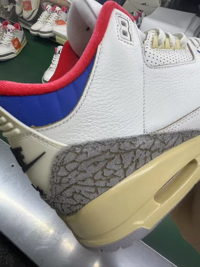 Nike Air Jordan 3 White Beige Elephant Print Basketball Shoes 13