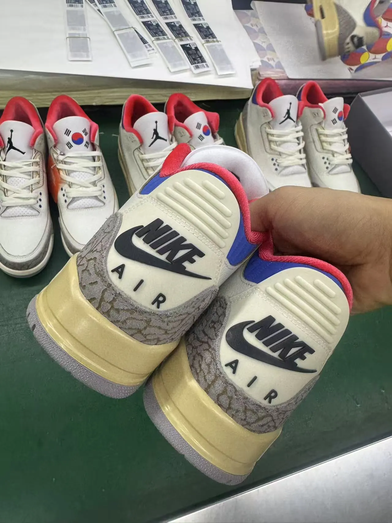 Nike Air Jordan 3 White Beige Elephant Print Basketball Shoes 14