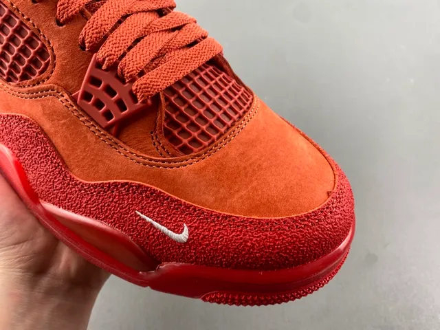 Nike Air Jordan 4 Rust Orange Suede Basketball Shoes 2