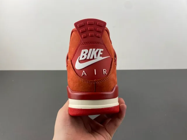 Nike Air Jordan 4 Rust Orange Suede Basketball Shoes 4