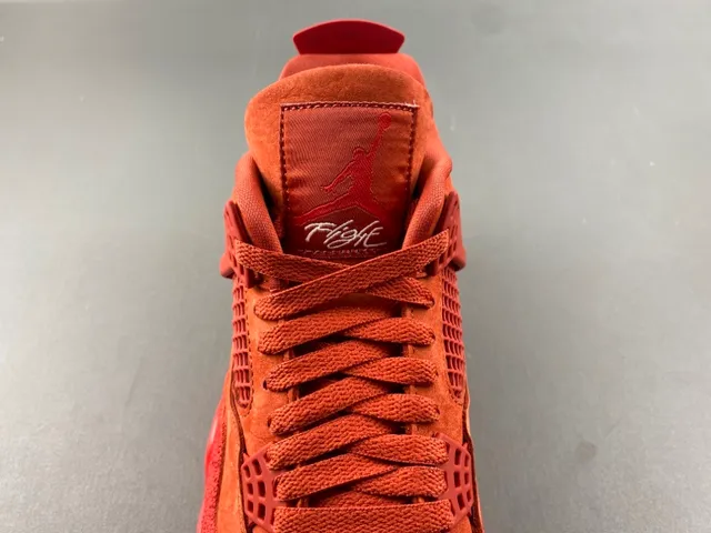 Nike Air Jordan 4 Rust Orange Suede Basketball Shoes 6