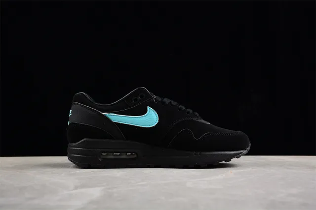 Nike Air Max 1 Black Turquoise Lifestyle Sneakers 11
