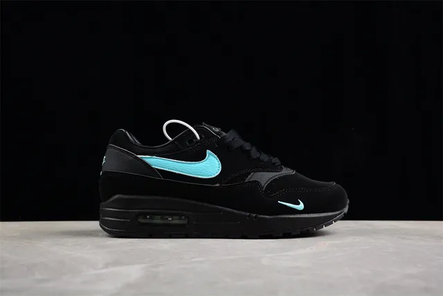 Nike Air Max 1 Black Turquoise Lifestyle Sneakers 14