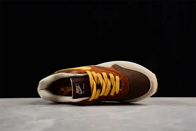 Chaussures Lifestyle Nike Air Max 1 Brown Beige Yellow 10