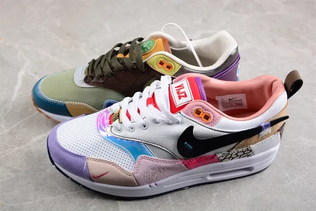 Nike Air Max 1 Multicolor Patchwork Lifestyle Sneakers 9