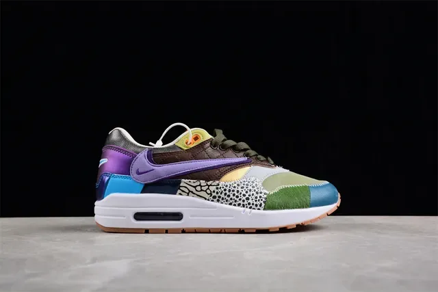Nike Air Max 1 Multicolor Patchwork Lifestyle Sneakers 14
