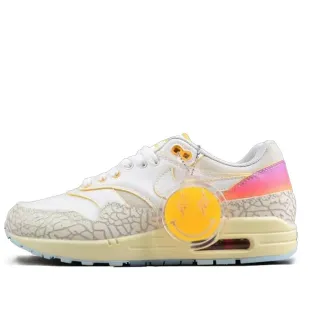 Nike Air Max 1 White Yellow Iridescent Lifestyle Sneakers