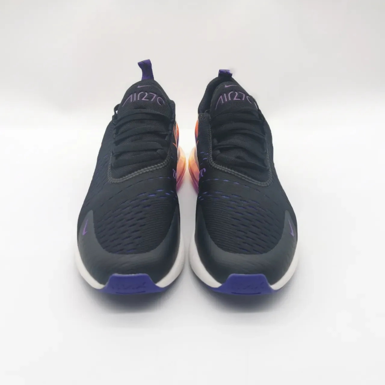 Nike Air Max 270 Black Orange Purple Gradient Lifestyle Sneakers 5
