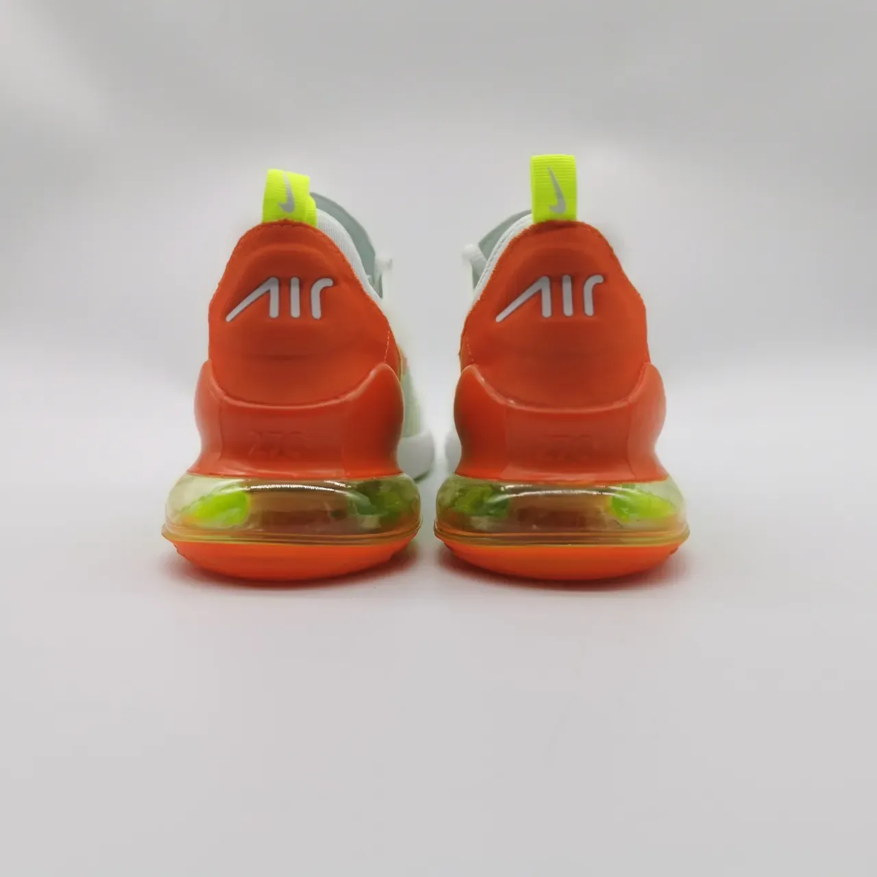 Nike Air Max 270 White Lime Orange Lifestyle Sneakers 4