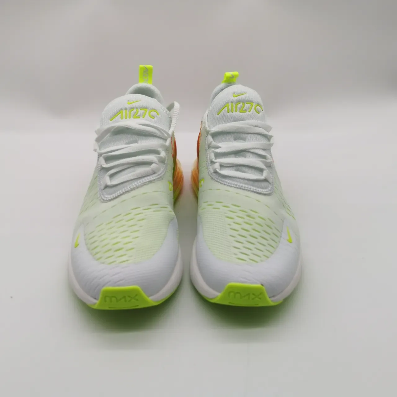Nike Air Max 270 White Lime Orange Lifestyle Sneakers 5