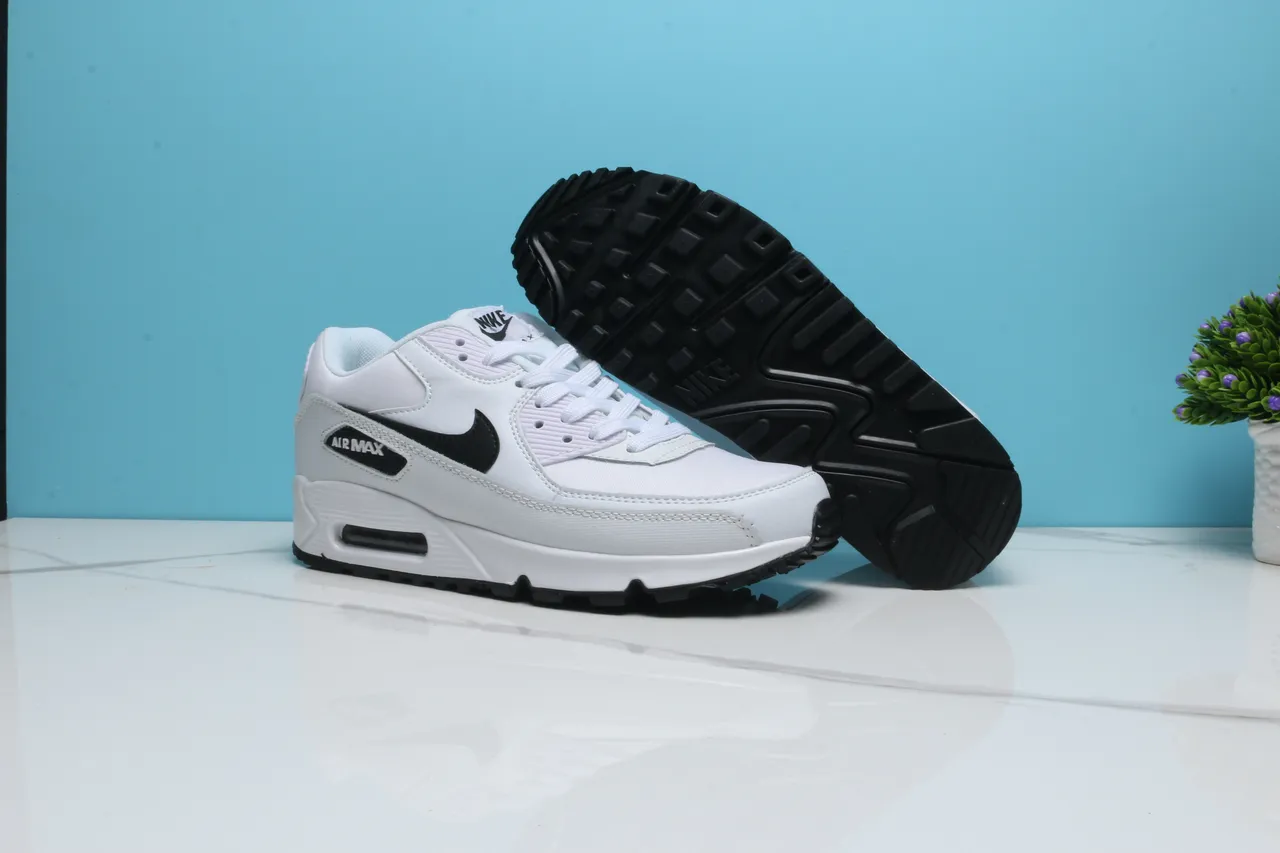 Nike Air Max 90 White Black Lifestyle Sneakers 6
