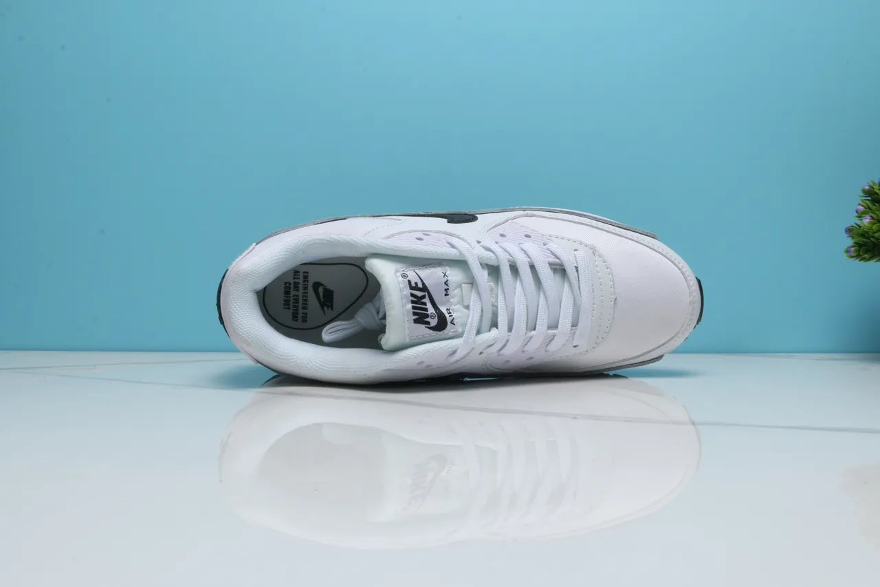 Nike Air Max 90 White Black Lifestyle Sneakers 8
