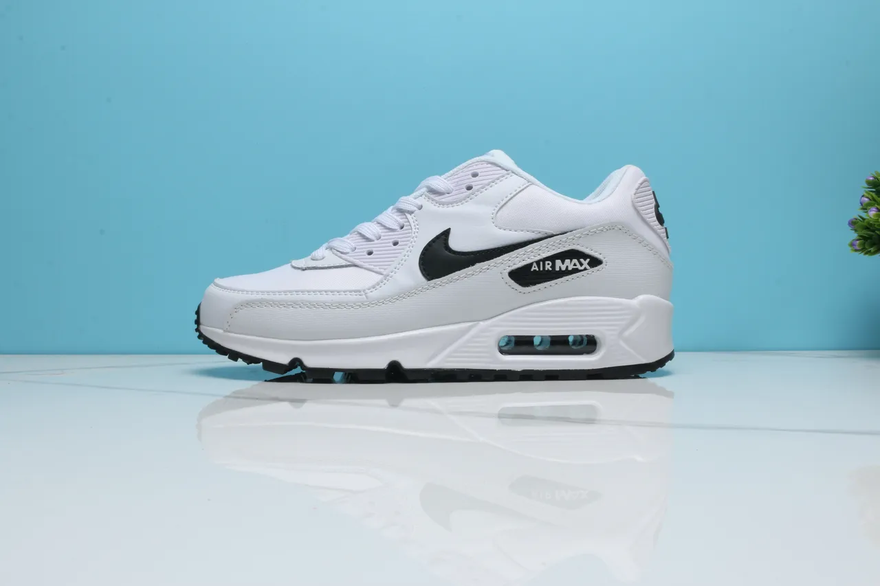 Nike Air Max 90 White Black Lifestyle Sneakers 10