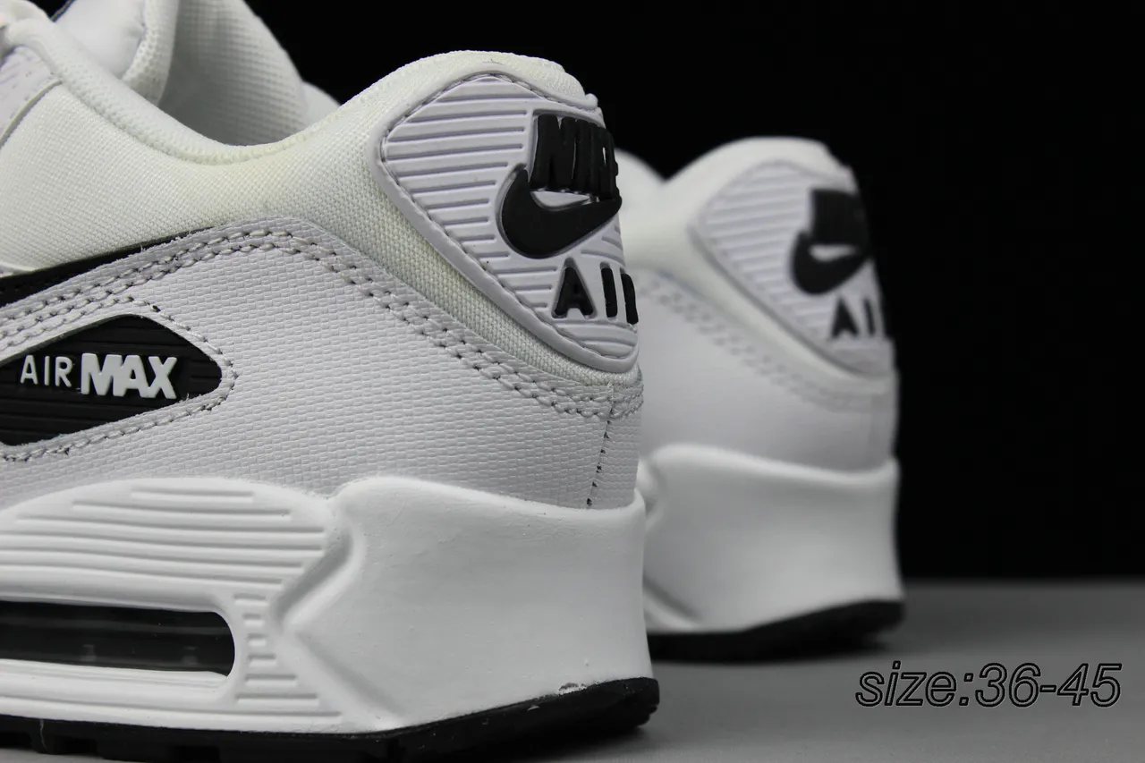 Nike Air Max 90 White Black Lifestyle Sneakers 12