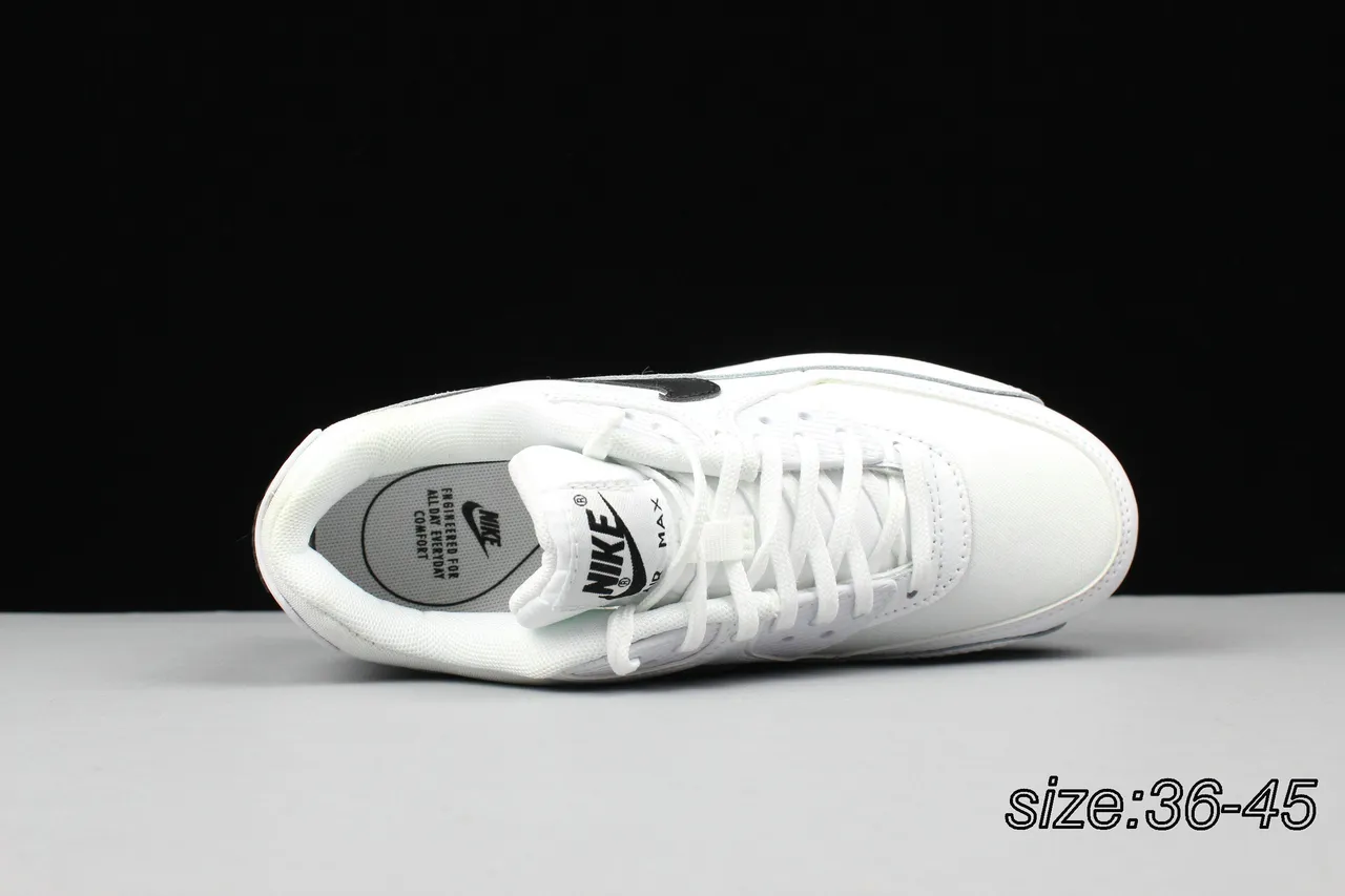 Nike Air Max 90 White Black Lifestyle Sneakers 18