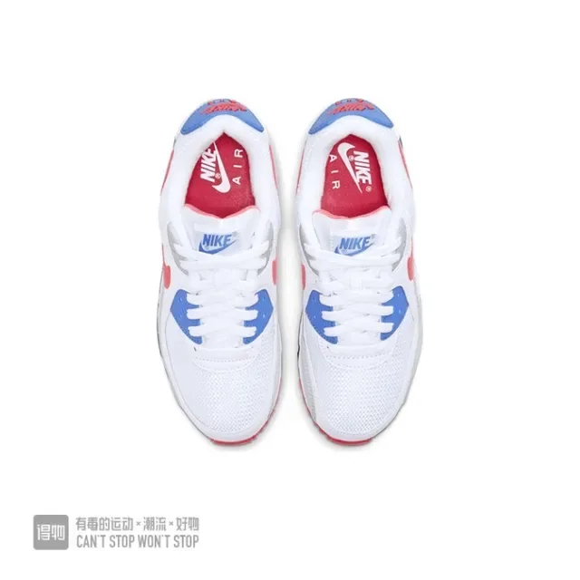 Nike Air Max 90 Sneakers Lifestyle Blanc Rouge Bleu 2