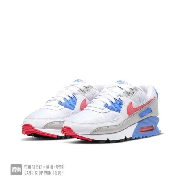 Nike Air Max 90 Sneakers Lifestyle Blanc Rouge Bleu 3