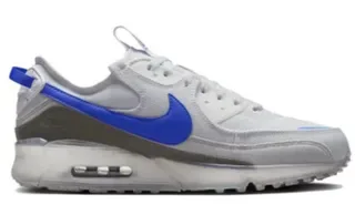 Nike Air Max 90 White Royal Blue Gray Lifestyle Sneakers 5