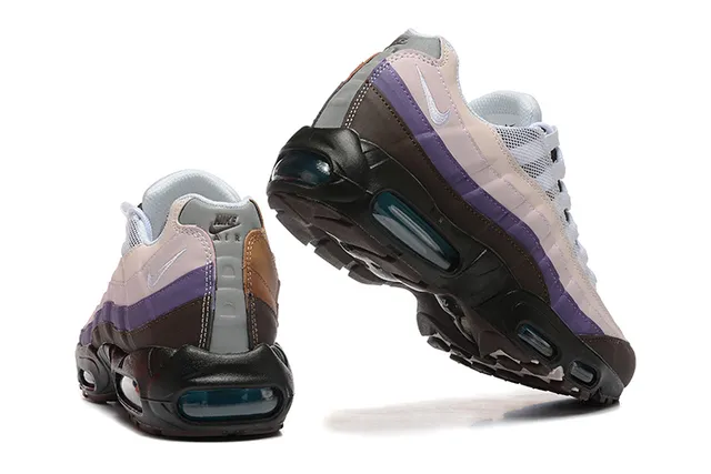 Nike Air Max 95 Beige Purple Brown Lifestyle Sneakers 3