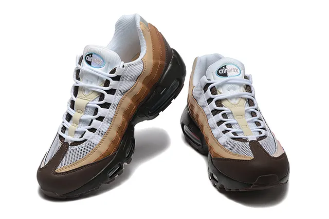 Nike Air Max 95 Beige Purple Brown Lifestyle Sneakers 4