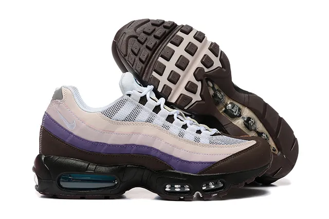 Nike Air Max 95 Beige Purple Brown Lifestyle Sneakers 5