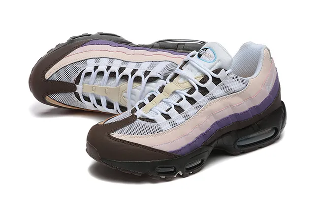 Nike Air Max 95 Beige Purple Brown Lifestyle Sneakers 6