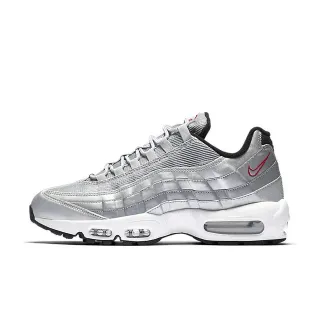 Nike Air Max 95 Metallic Silver Red Lifestyle Sneakers