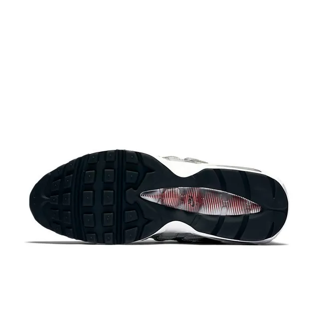 Nike Air Max 95 Metallic Silver Red Lifestyle Sneakers 6