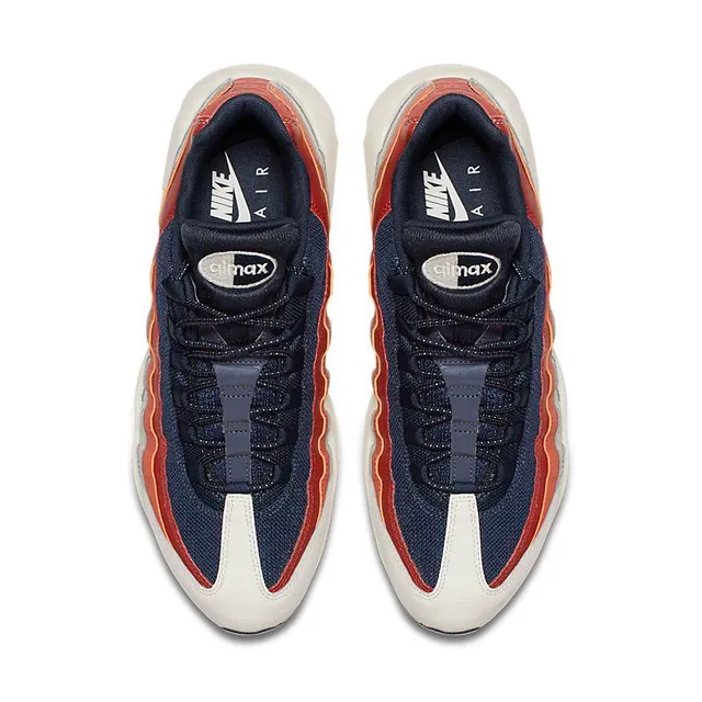 Nike Air Max 95 Navy Rust Orange Lifestyle Sneakers 4