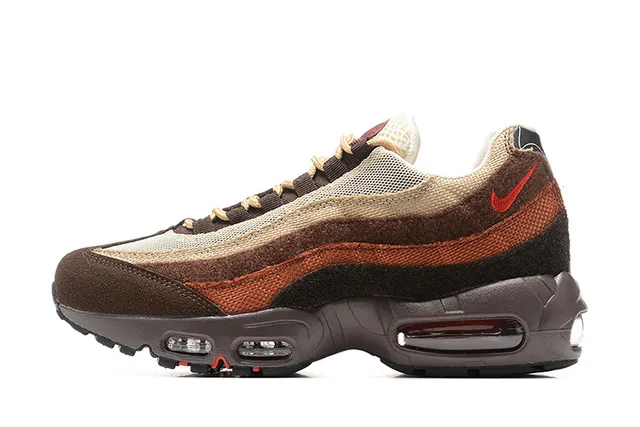 Nike Air Max 95 White Red Maroon Lifestyle Sneakers 4