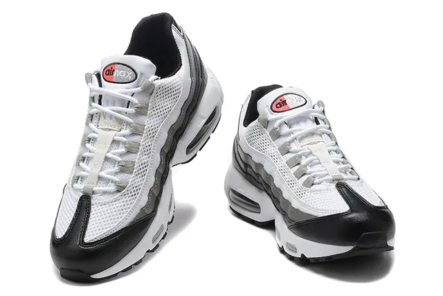 Nike Air Max 95 White Red Maroon Lifestyle Sneakers 15