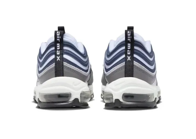 Nike Air Max 97 Gray Navy White Lifestyle Sneakers 5