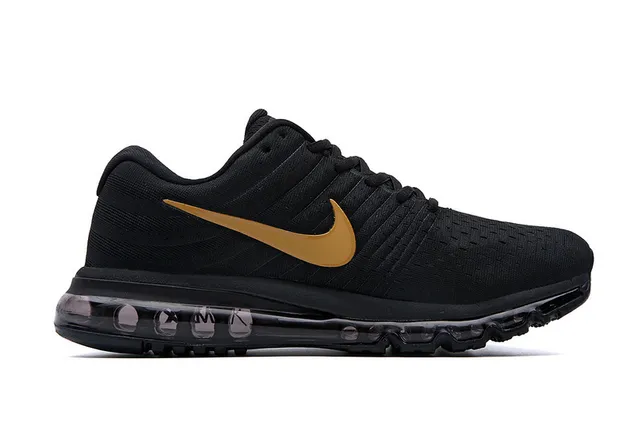 Nike Air Max Black and Gold Running Shoes 2