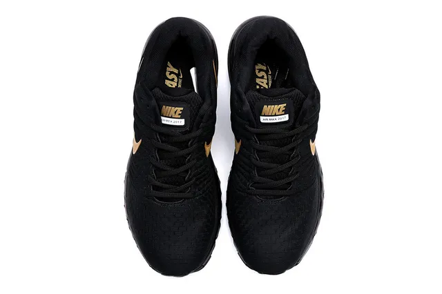 Nike Air Max Black and Gold Running Shoes 6