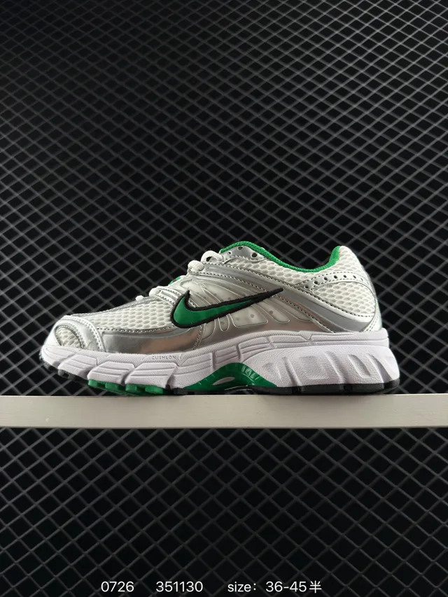 Nike Air Max Moto 2K Branco Verde em forma de onda gaiola sintético aberta malha superior tênis de corrida 4