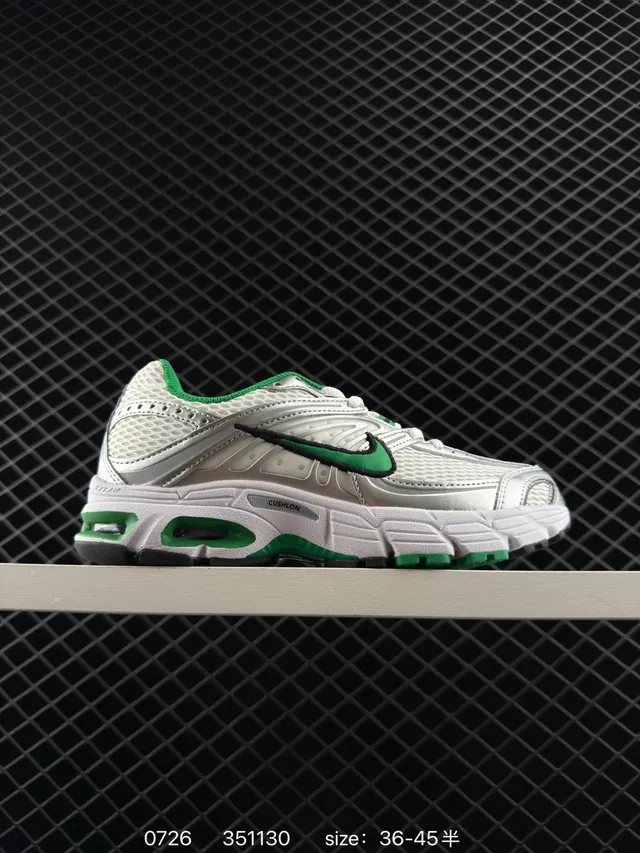Nike Air Max Moto 2K Branco Verde em forma de onda gaiola sintético aberta malha superior tênis de corrida 5