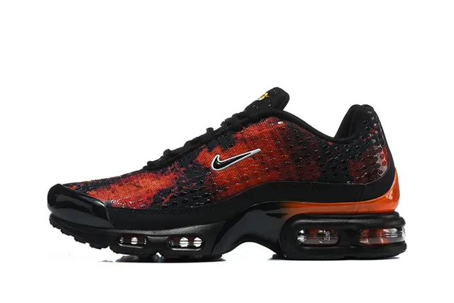 Nike Air Max Plus Perforated Monochrome Lifestyle Sneakers 6