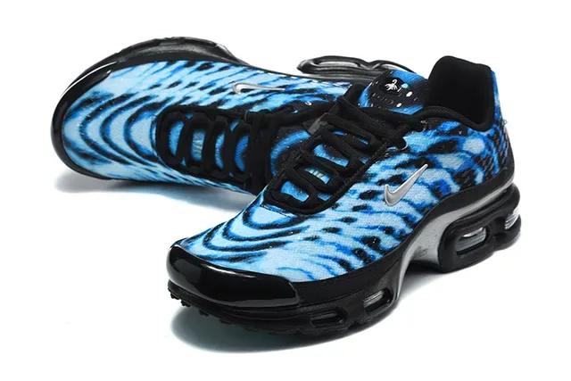 Nike Air Max Plus Perforated Monochrome Lifestyle Sneakers 10