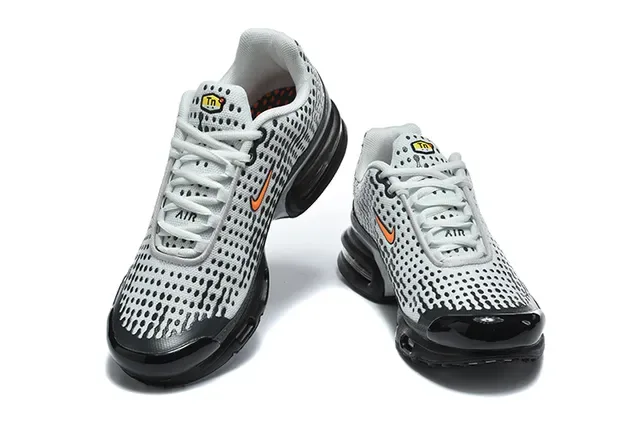 Nike Air Max Plus Perforated Monochrome Lifestyle Sneakers 15