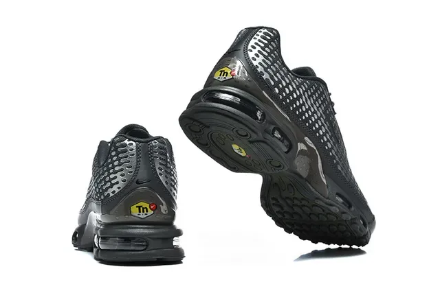 Nike Air Max Plus Perforated Monochrome Lifestyle Sneakers 21