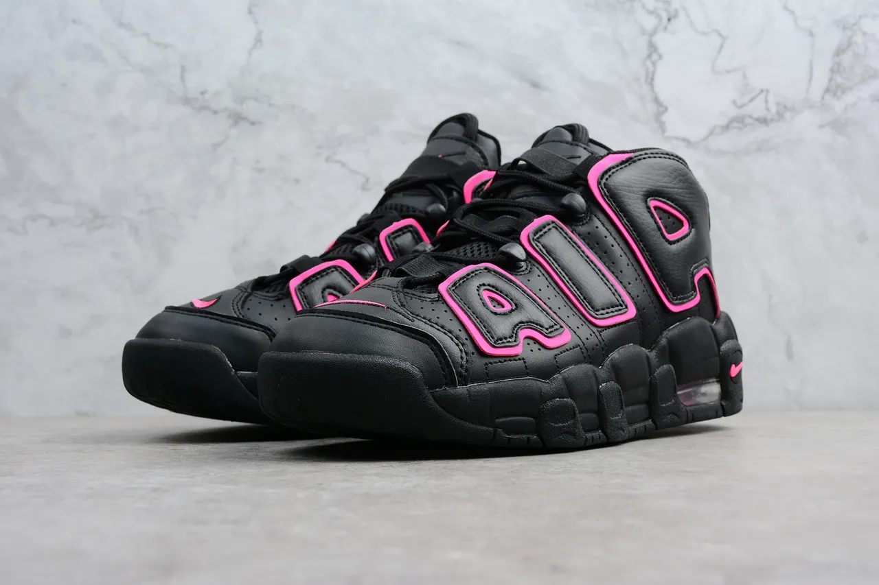 耐克 Air More Uptempo 黑粉篮球鞋 9