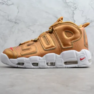 Nike Air More Uptempo Tan 皮革 高帮 篮球鞋