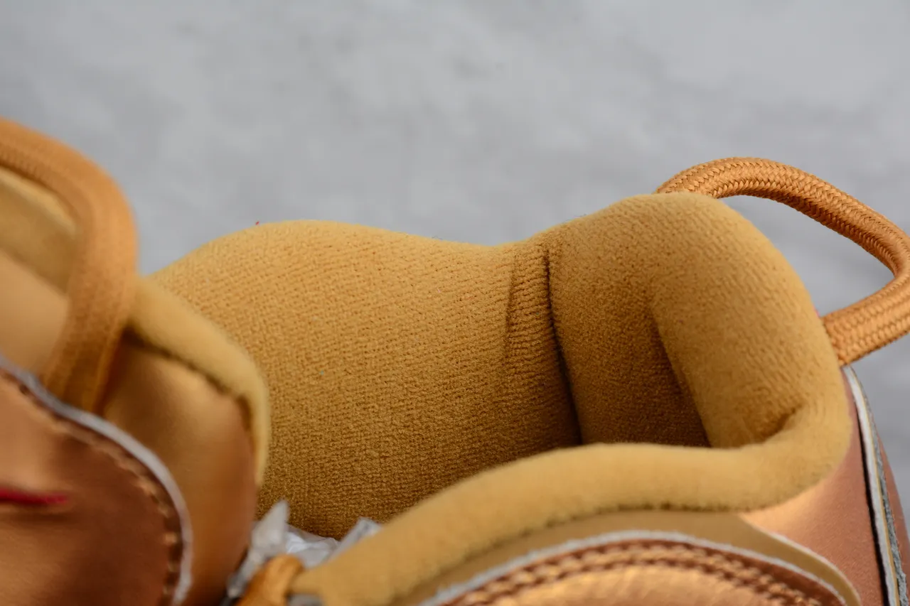 Nike Air More Uptempo Tan Leather High-Top Basketball Shoes 2