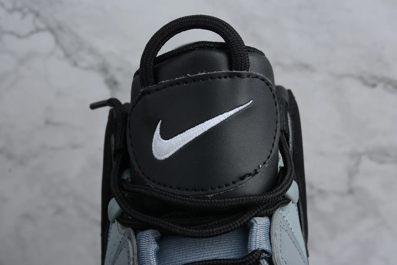 Nike Air More Uptempo White Gray Black Basketball Shoes 3