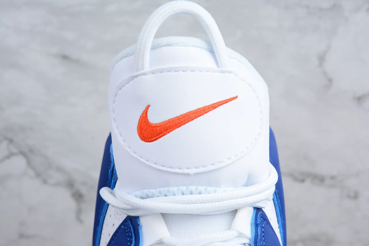 Nike Air More Uptempo White Royal Blue Red Basketball Shoes 2